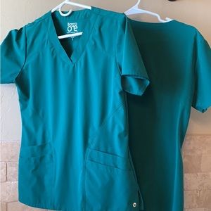 Hunter green scrubs